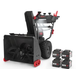 Kress 60V 24in 2-stage Self-Propelled Snow Blower - With 4 batteries