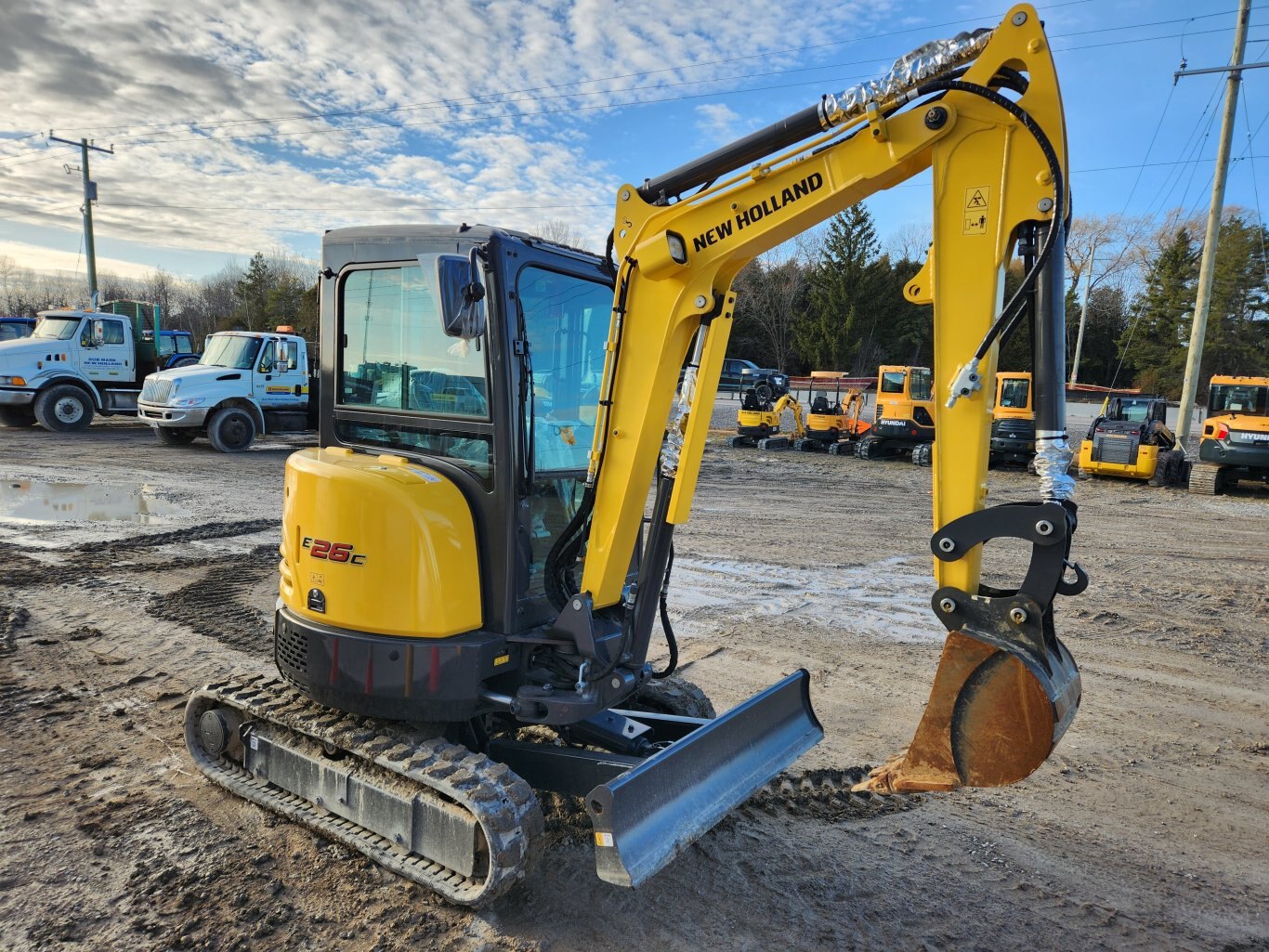 New Holland E26C compact excavator