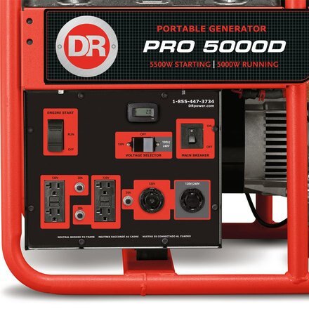 DR Power DR Portable Diesel Generator PRO 5000D