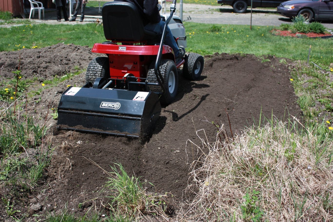 Rotary Tiller For Lawn And Garden Tractors