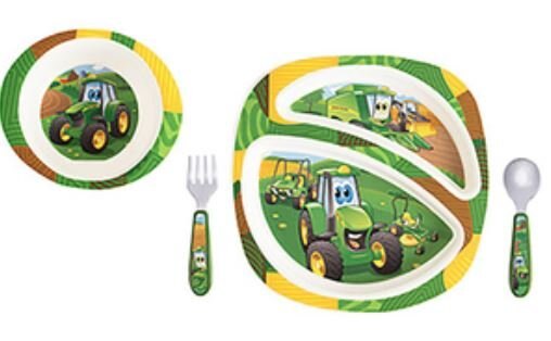 4 piece Johnny Tractor and Friends Dish Set