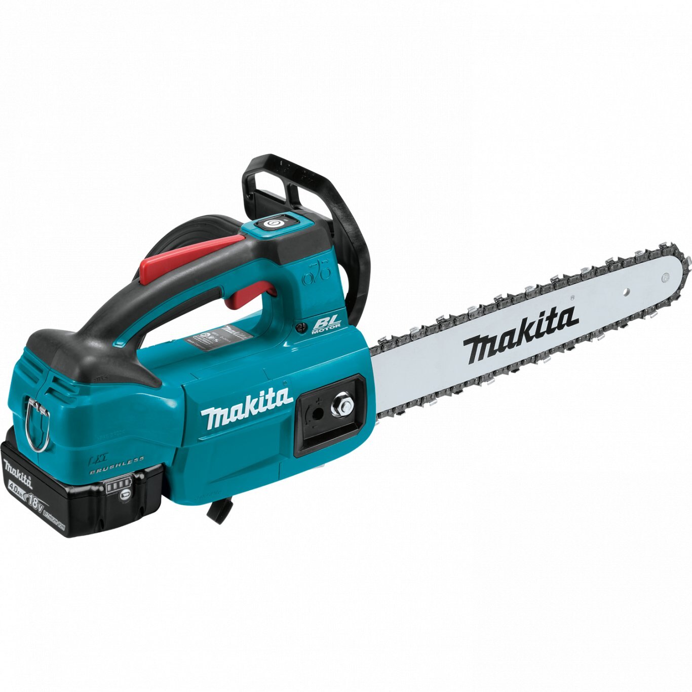 Makita 18V LXT® Lithium?Ion Brushless Cordless 12 Top Handle Chain Saw Kit (4.0 Ah)