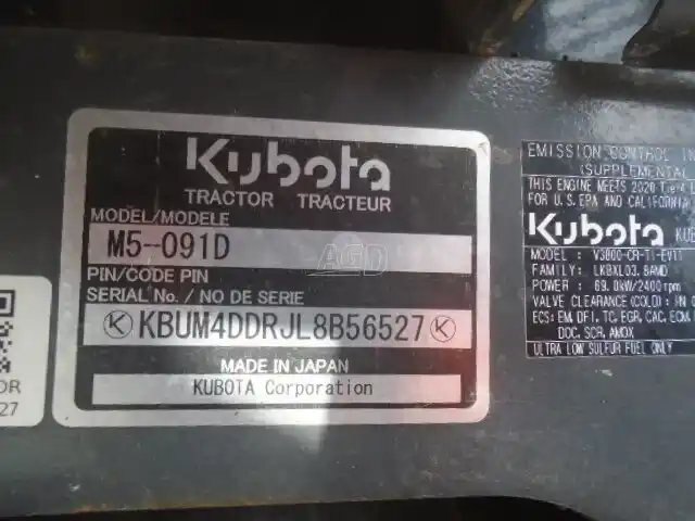 2020 Kubota M5 091