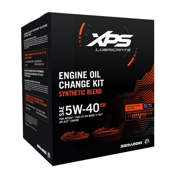 4T 5W 40 Synthetic Blend Oil Change Kit for engines of 1500 cc or more