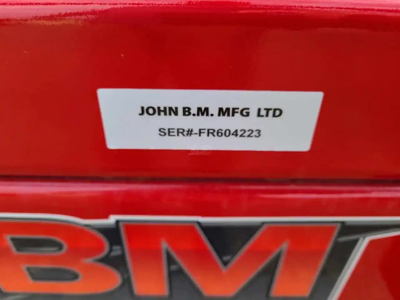 2023 John BM Mfg Ltd. 8.5X20