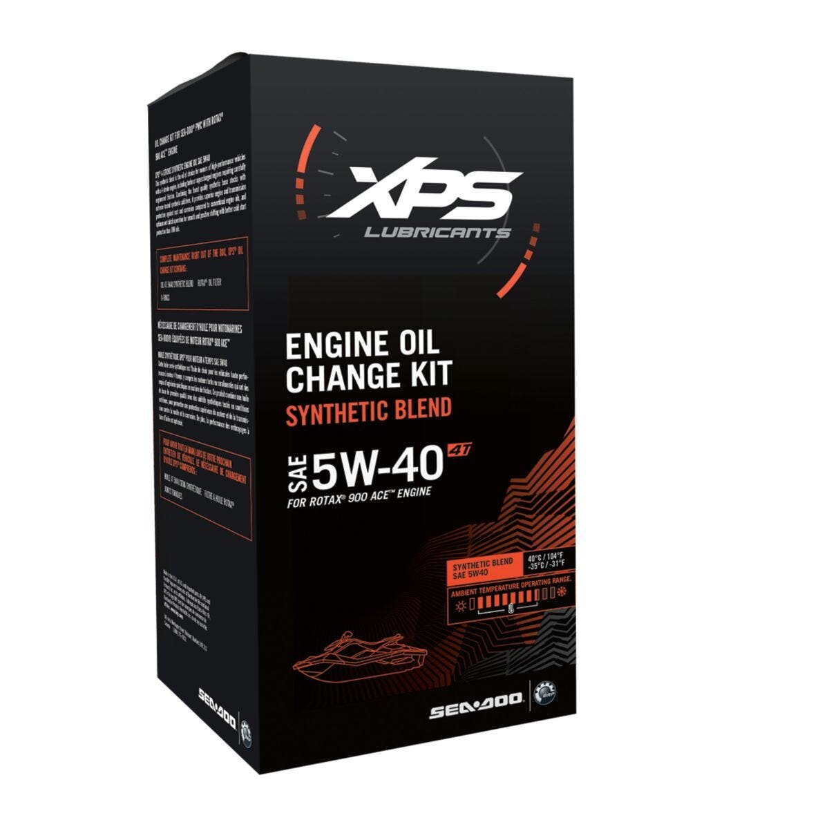 4T 5W 40 Synthetic Blend Oil Change Kit for Rotax 900 ACE engine