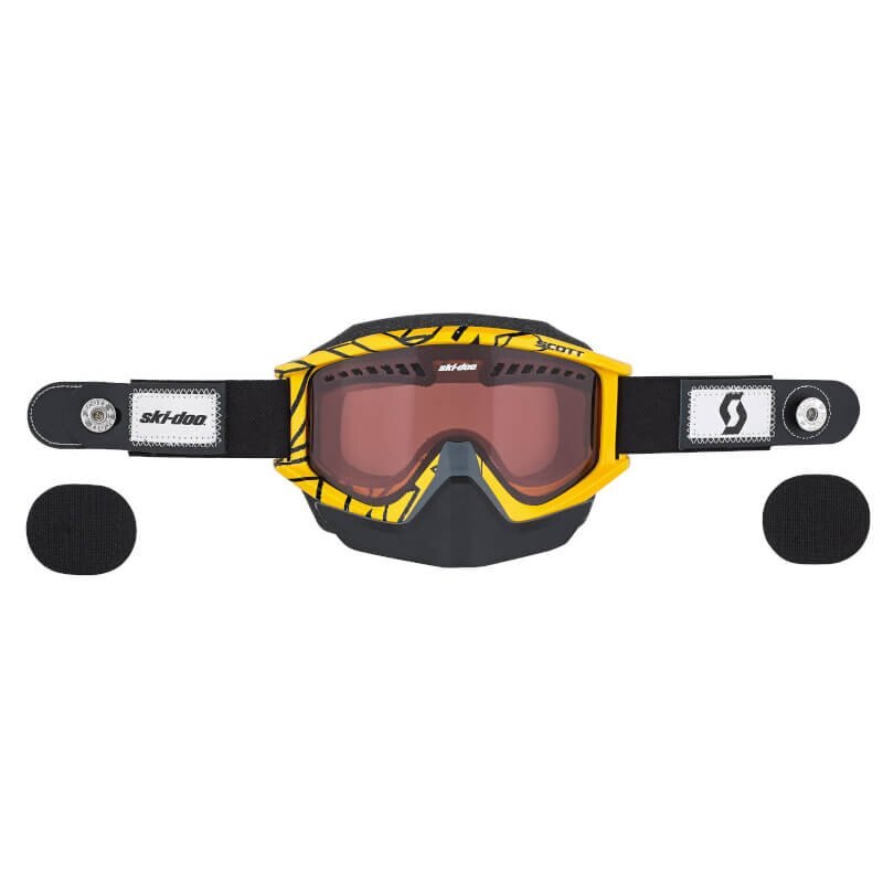Ski Doo New OEM Holeshot Speed Strap Goggles by Scott Yellow