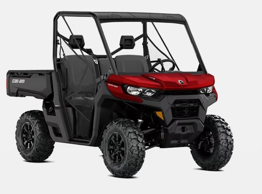 2024 Can-Am DEFENDER DPS 65 hp (59 lb-ft torque) Rotax HD9 V-twin engine  Fiery Red