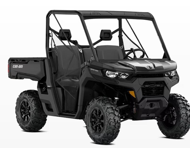 2024 Can-Am DEFENDER 82 hp (69 lb-ft torque) Rotax HD10 V-twin engine Timeless Black