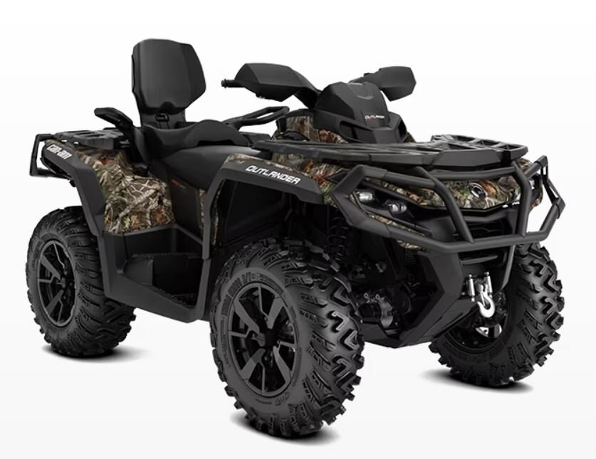 2024 Can-Am OUTLANDER MAX XT 7 91 hp Rotax 1000R V-twin engine, Intelligent Throttle Control (iTC™?) with riding modes wildland-camo