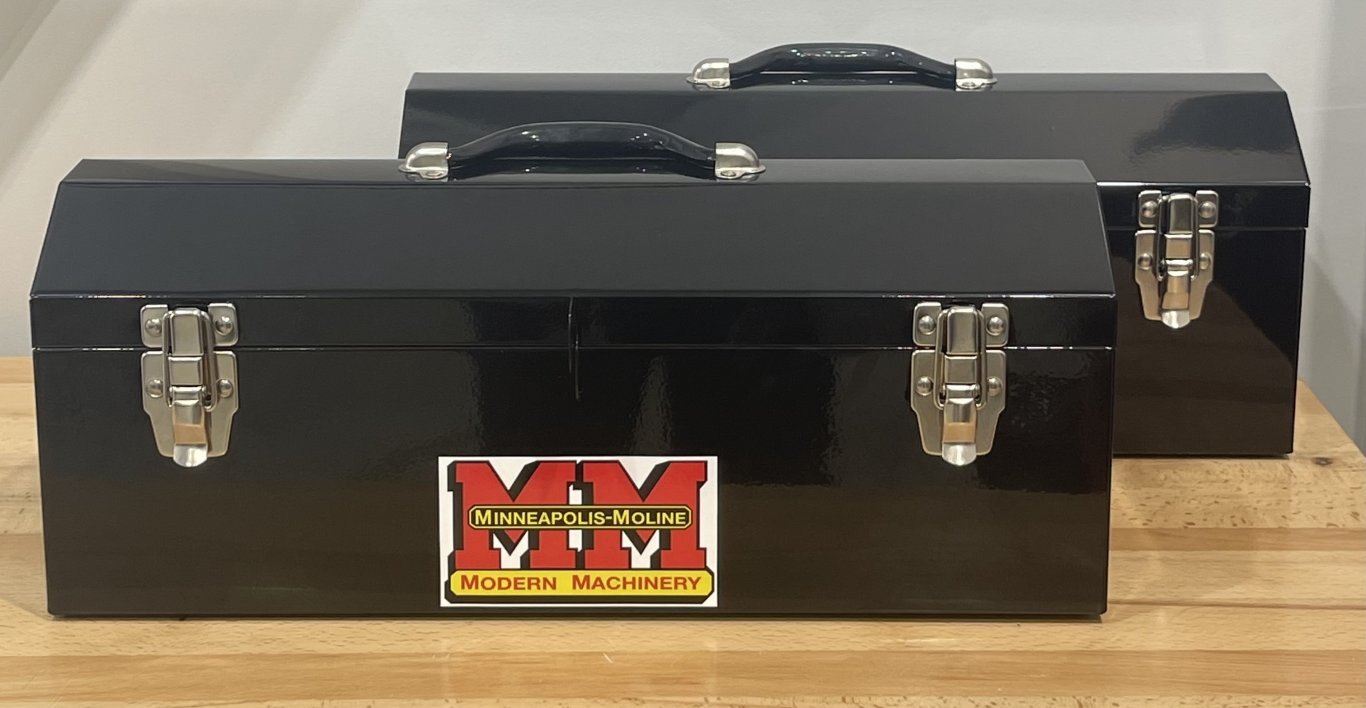 Minneapolis Moline Black Toolbox with Logo