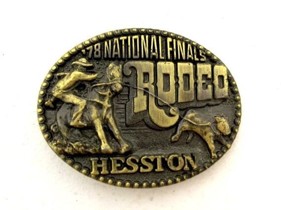 Hesston National Finals Rodeo Belt Buckles 1978-1999