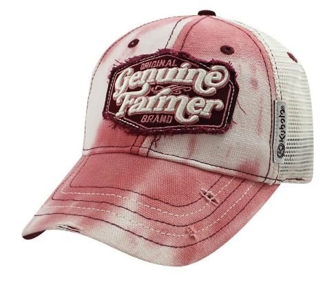 Kubota Limited Edition Drummond's 45th Anniversary Pink and White Genuine Farmer Hat