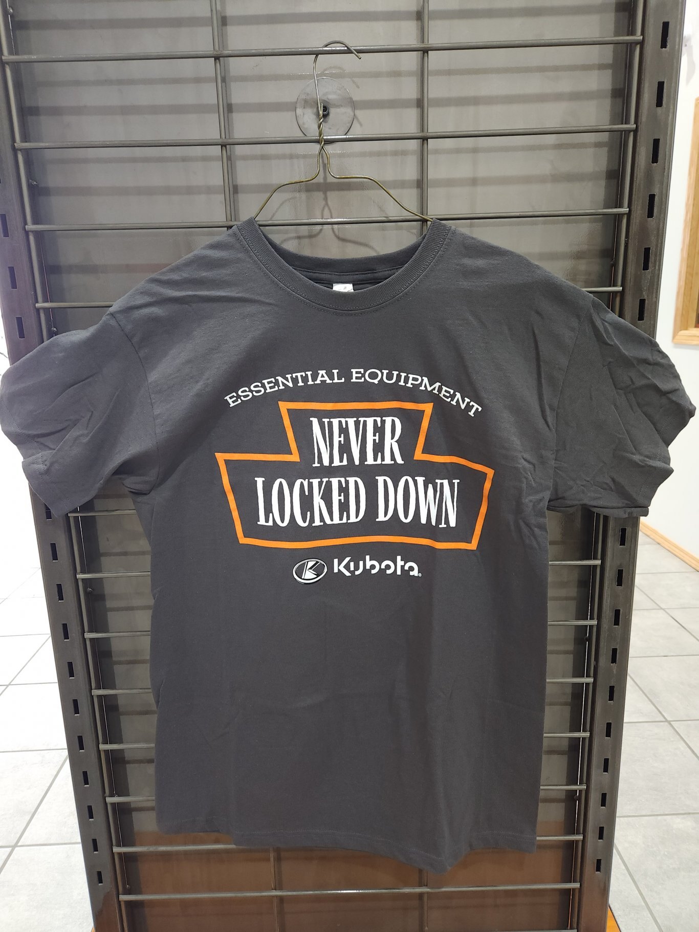 Kubota Charcoal Never Locked Down T Shirt M