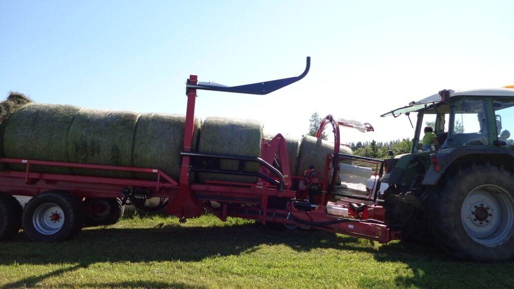 Anderson All In One WRAPTOR Hay Trailer & Round Bale Wrapper