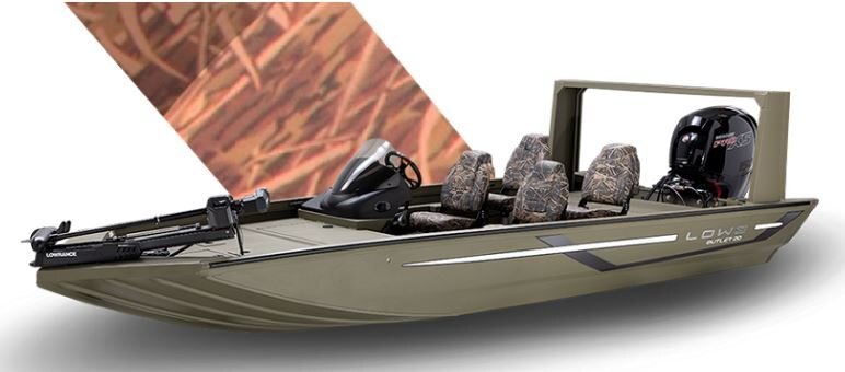 Lowe Boats OUTLET 20 Camouflage Mossy Oak Shadow Grass Blades