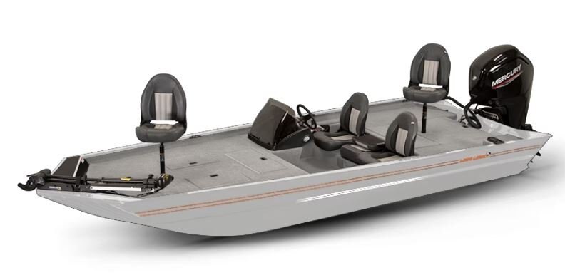 Lowe Boats LEGACY Bright White Exterior Gray Poly Roughliner Splatter Black Interior Coating