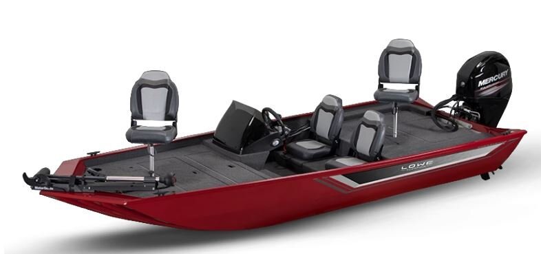 Lowe Boats SKORPION 17 Candy Apple Red Exterior Gray Interior