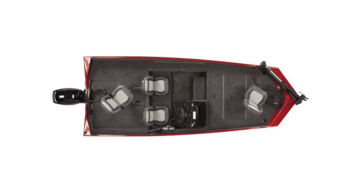 Lowe Boats SKORPION 17 Candy Apple Red Exterior Gray Interior