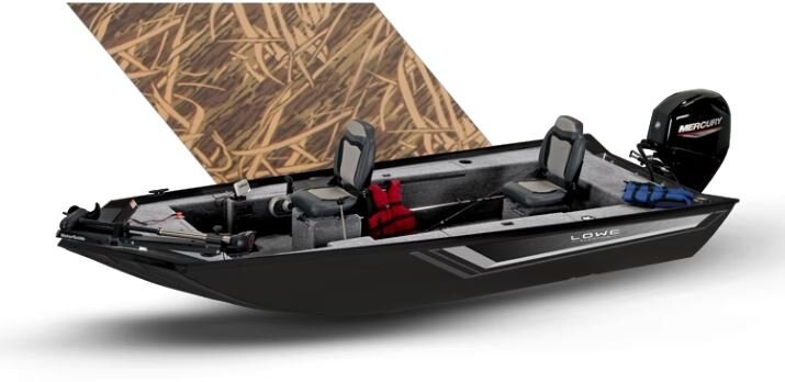 Lowe Boats SKORPION SS Mossy Oak® Shadow Grass Exterior with Poly Roughliner