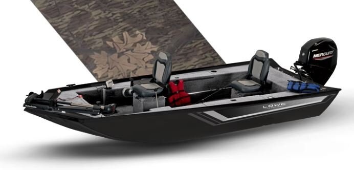 Lowe Boats SKORPION SS Mossy Oak® Break up Exterior with Poly Roughliner Inte