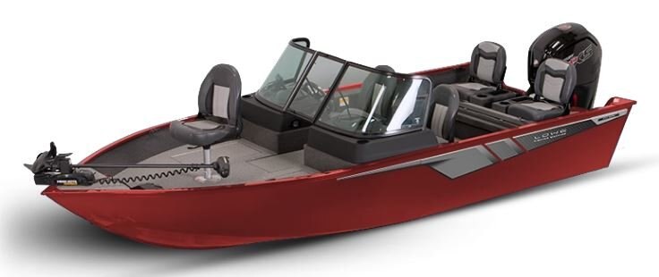 Lowe Boats FISHING MACHINE 1775 WT Candy Apple Red