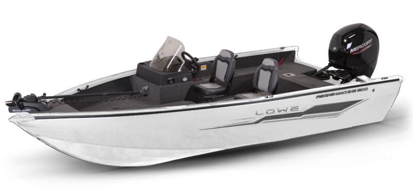 Lowe Boats FISHING MACHINE 1800 SC 2 Tone Black Base & White Accent