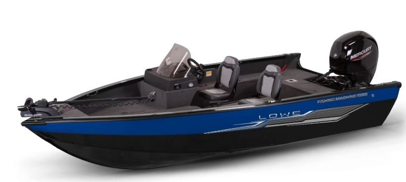 Lowe Boats FISHING MACHINE 1800 SC 2 Tone Black Base & Blue Accent