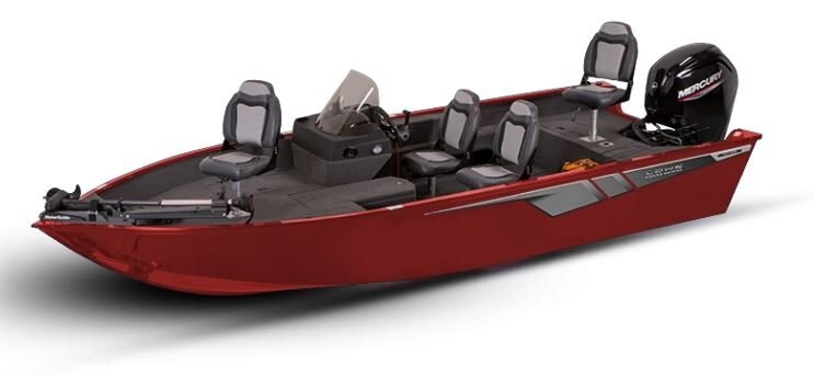 Lowe Boats FISHING MACHINE 1775 SC Candy Apple Red