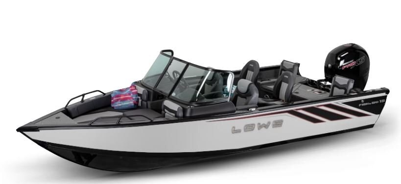 Lowe Boats FISH & SKI 1900 2 Tone Black Base & White Accent