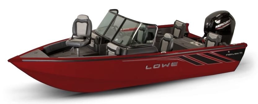 Lowe Boats FISH & SKI 1700 Candy Apple Red