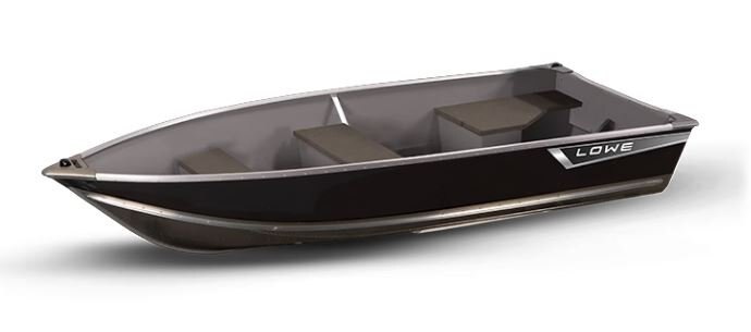 Lowe Boats WV 1470 Black Hull Sides Gray Interior with Vinyl Floor Cover