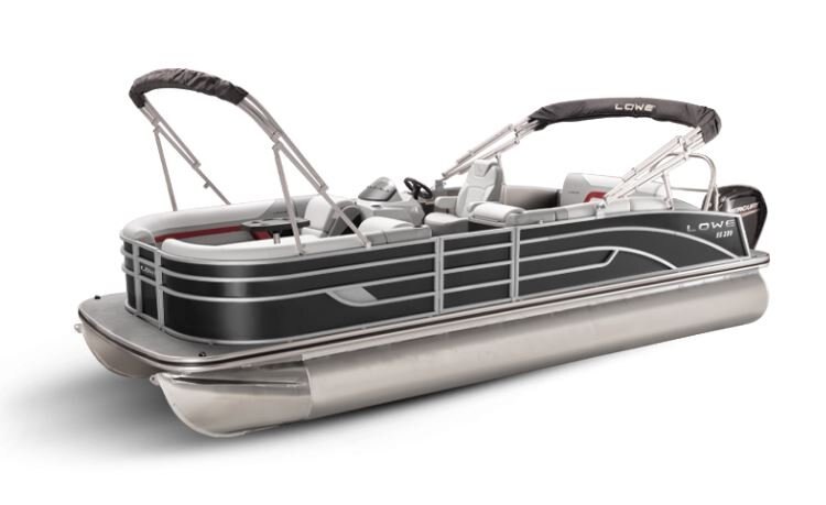 Lowe Boats SS 250CL Black Metallic Exterior Grey Upholstery with Red Accents