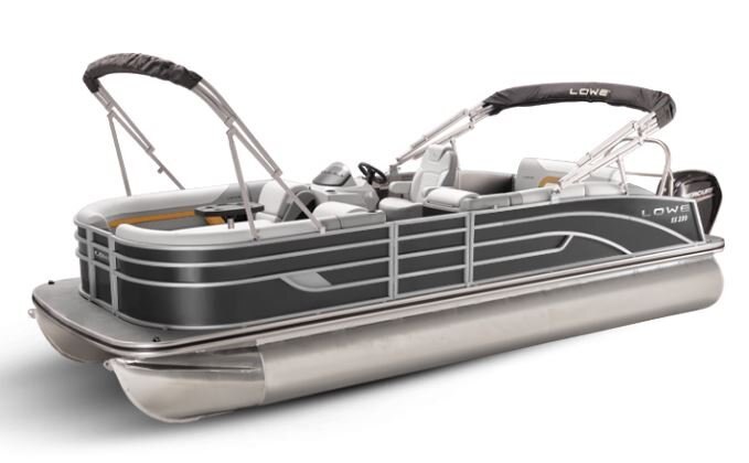 Lowe Boats SS 250CL Charcoal Metallic Exterior Grey Upholstery with Orange Accents