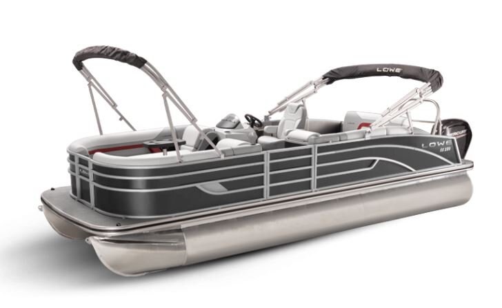Lowe Boats SS 250CL Charcoal Metallic Exterior Grey Upholstery with Red Accents