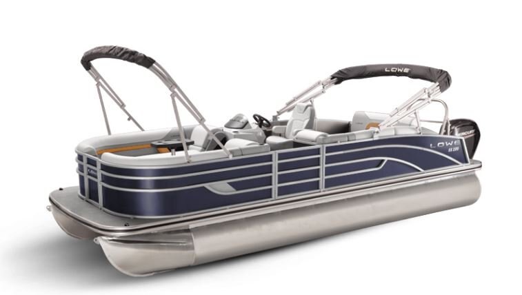 Lowe Boats SS 250CL Indigo Metallic Exterior Grey Upholstery with Orange Accents