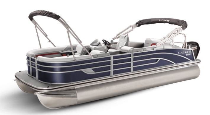 Lowe Boats SS 250CL Indigo Metallic Exterior Grey Upholstery with Red Accents