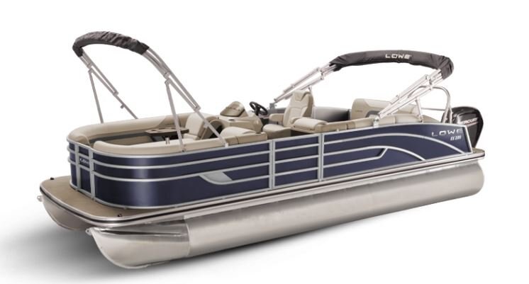 Lowe Boats SS 250CL Indigo Metallic Exterior Tan Upholstery with Mono Chrome Accents