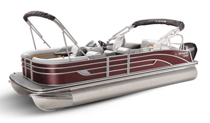 Lowe Boats SS 250CL Wineberry Metallic Exterior Grey Upholstery with Orange Accents