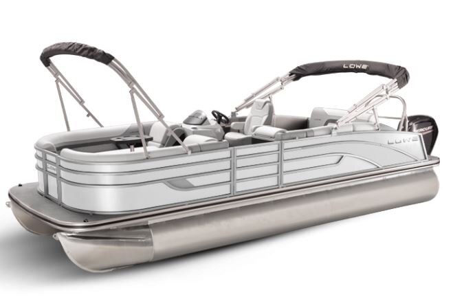 Lowe Boats SS 250CL White Metallic Exterior Grey Upholstery with Mono Chrome Accents