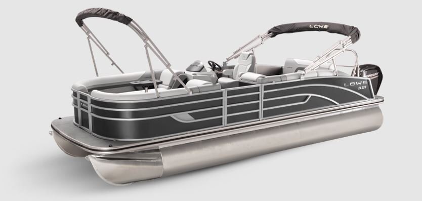 Lowe Boats SS 250CL White Metallic Exterior Grey Upholstery with Orange Accents