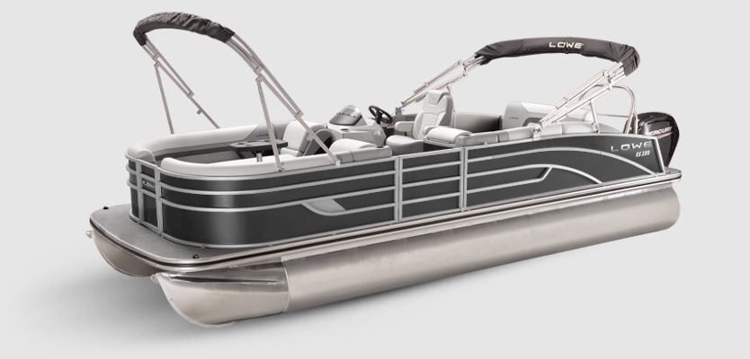 Lowe Boats SS 250CL White Metallic Exterior Grey Upholstery with Red Accents