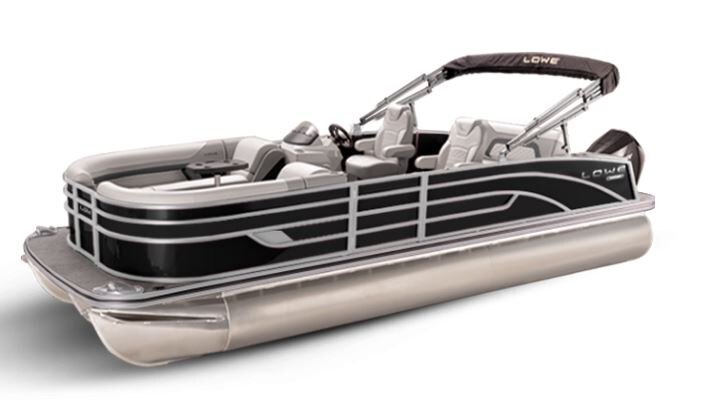 Lowe Boats SS 250DL Black Metallic Exterior Grey Upholstery with Mono Chrome Accents