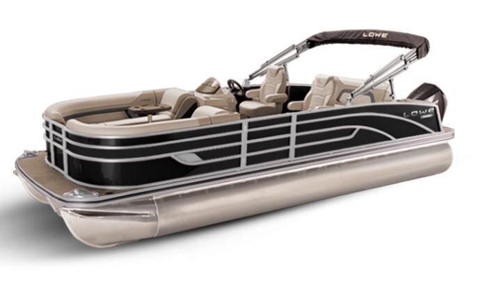 Lowe Boats SS 250DL Black Metallic Exterior Tan Upholstery with Mono Chrome Accents