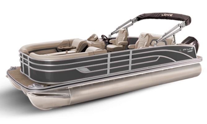 Lowe Boats SS 250DL Charcoal Metallic Exterior Tan Upholstery with Mono Chrome Accents