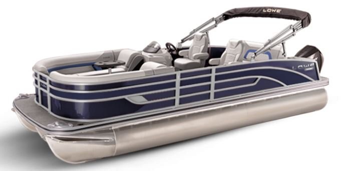 Lowe Boats SS 250DL Indigo Metallic Exterior Grey Upholstery with Blue Accents
