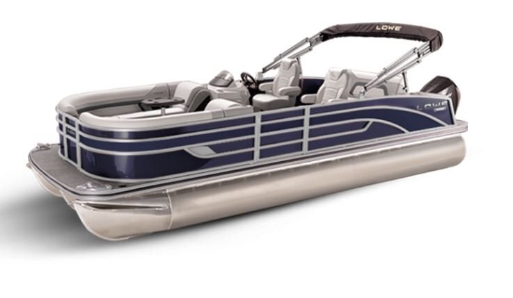 Lowe Boats SS 250DL Indigo Blue Metallic Exterior Grey Upholstery with Mono Chrome Accents