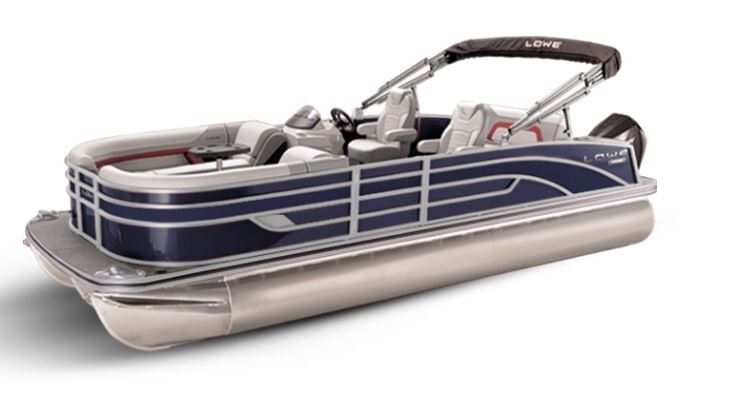 Lowe Boats SS 250DL Indigo Metallic Exterior Grey Upholstery with Red Accents