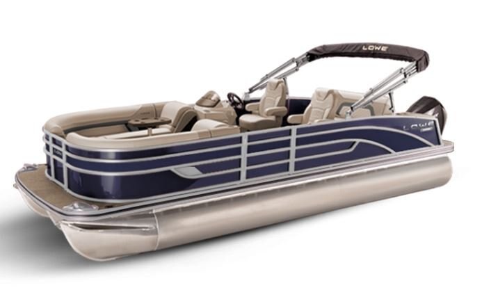 Lowe Boats SS 250DL Indigo Metallic Exterior Tan Upholstery with Mono Chrome Accents