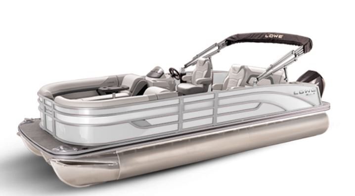 Lowe Boats SS 250DL White Metallic Exterior Grey Upholstery with Mono Chrome Accents